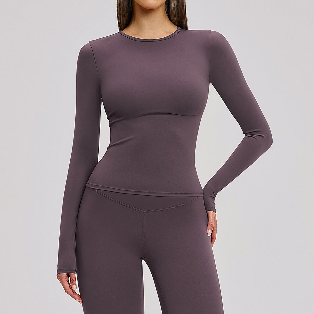 Private Label Yoga Wear Personalised Fitness Clothing Pilates Clothing Top Manufacturers Long Sleeve