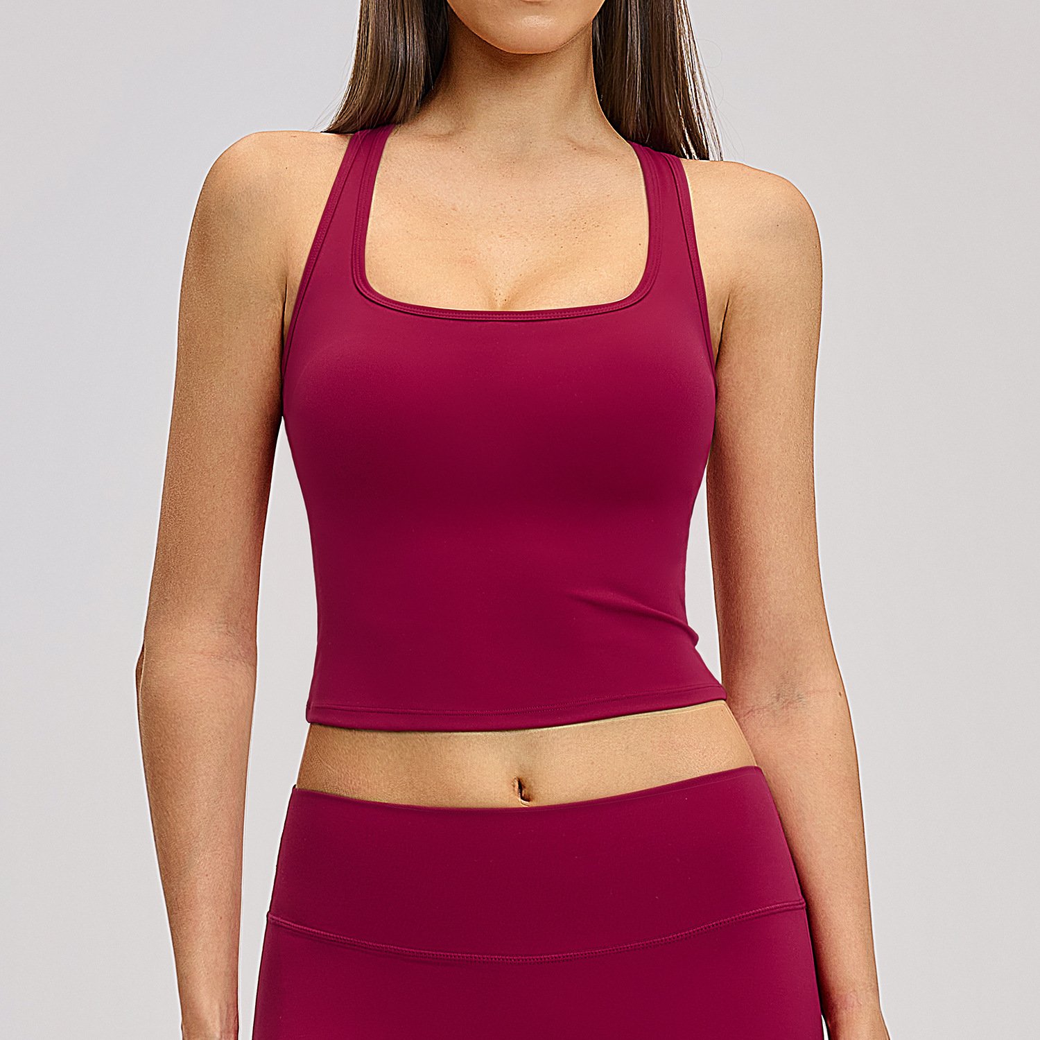 Best Material Custom Yoga Wear Unbranded Gym Clothing Running Tank Top