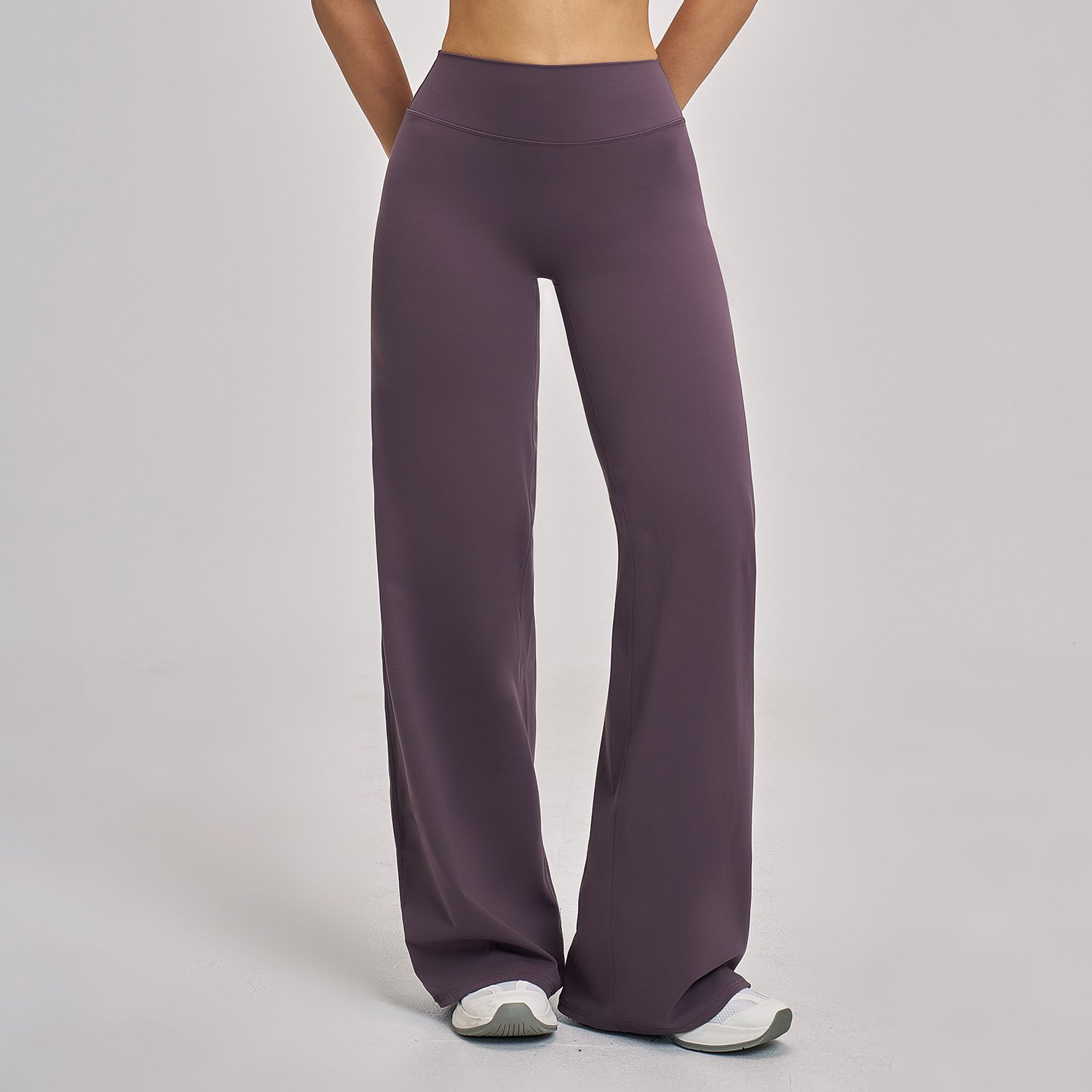 Small MOQ Activewear Custom Activewear USA In Bulk High Waist Wide Leg Casual Pants