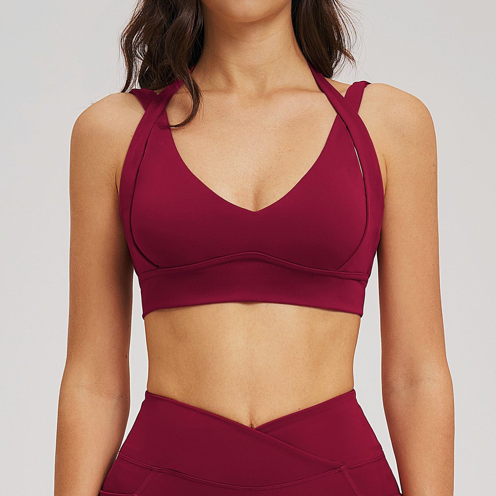 Sport Clothing Custom Activewear USA Pull On Bra Have Padding Bras