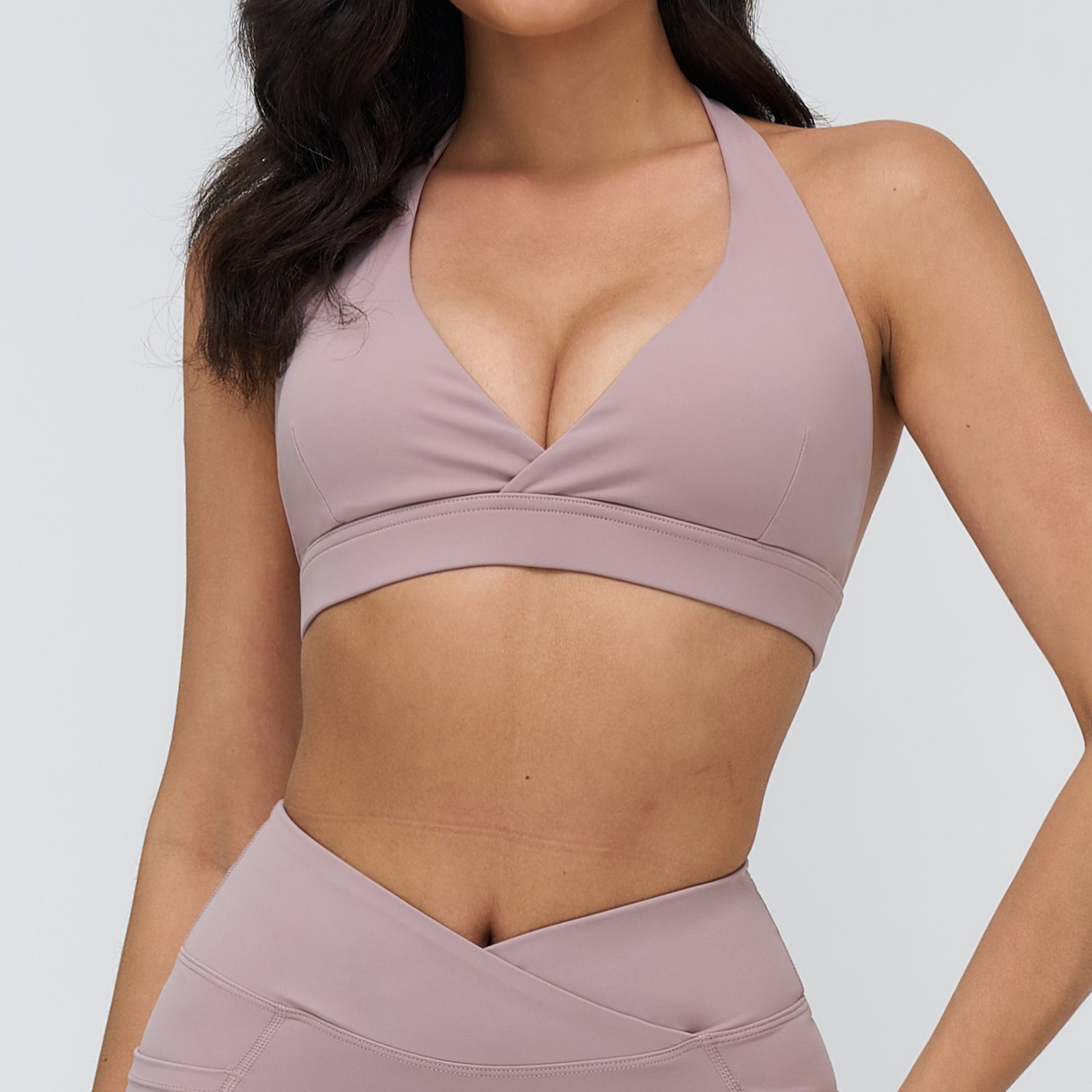 Squat Proof Yoga Wear Custom Activewear Cropped Bra Best Material For Bras