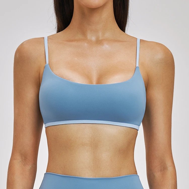 Small Batch Activewear Custom Yoga Wear Manufacturer Strappy Bra Have Padding Bras