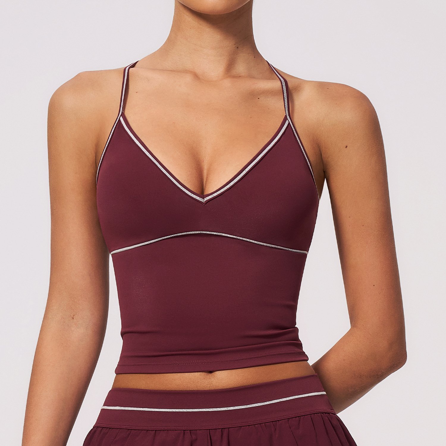 Best Material Custom Fitness Brand Womens Sportswear Fitness Tank Tops