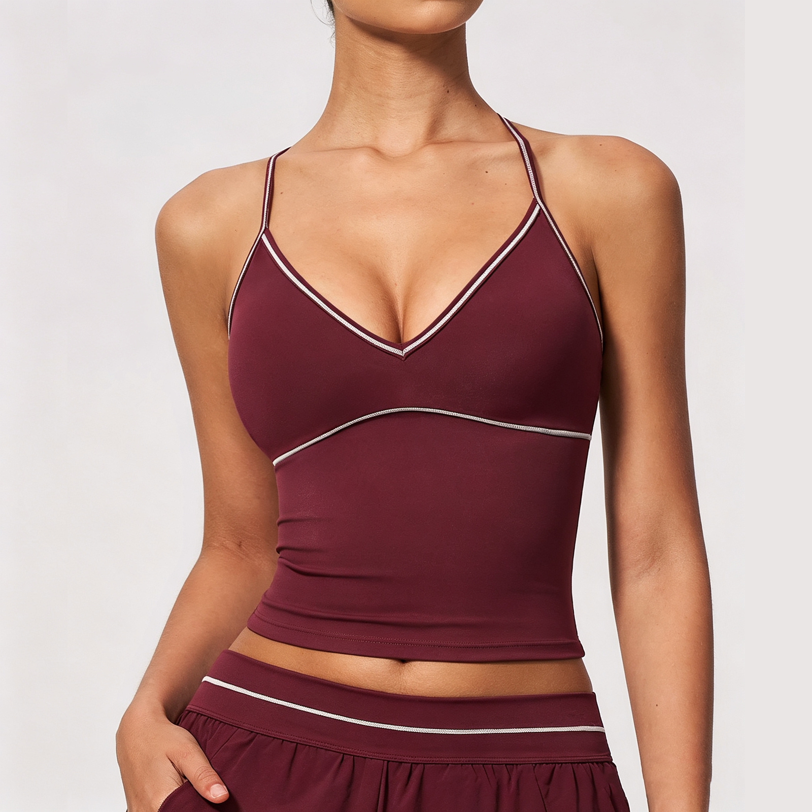 Best Material Custom Fitness Brand Womens Sportswear Fitness Tank Tops