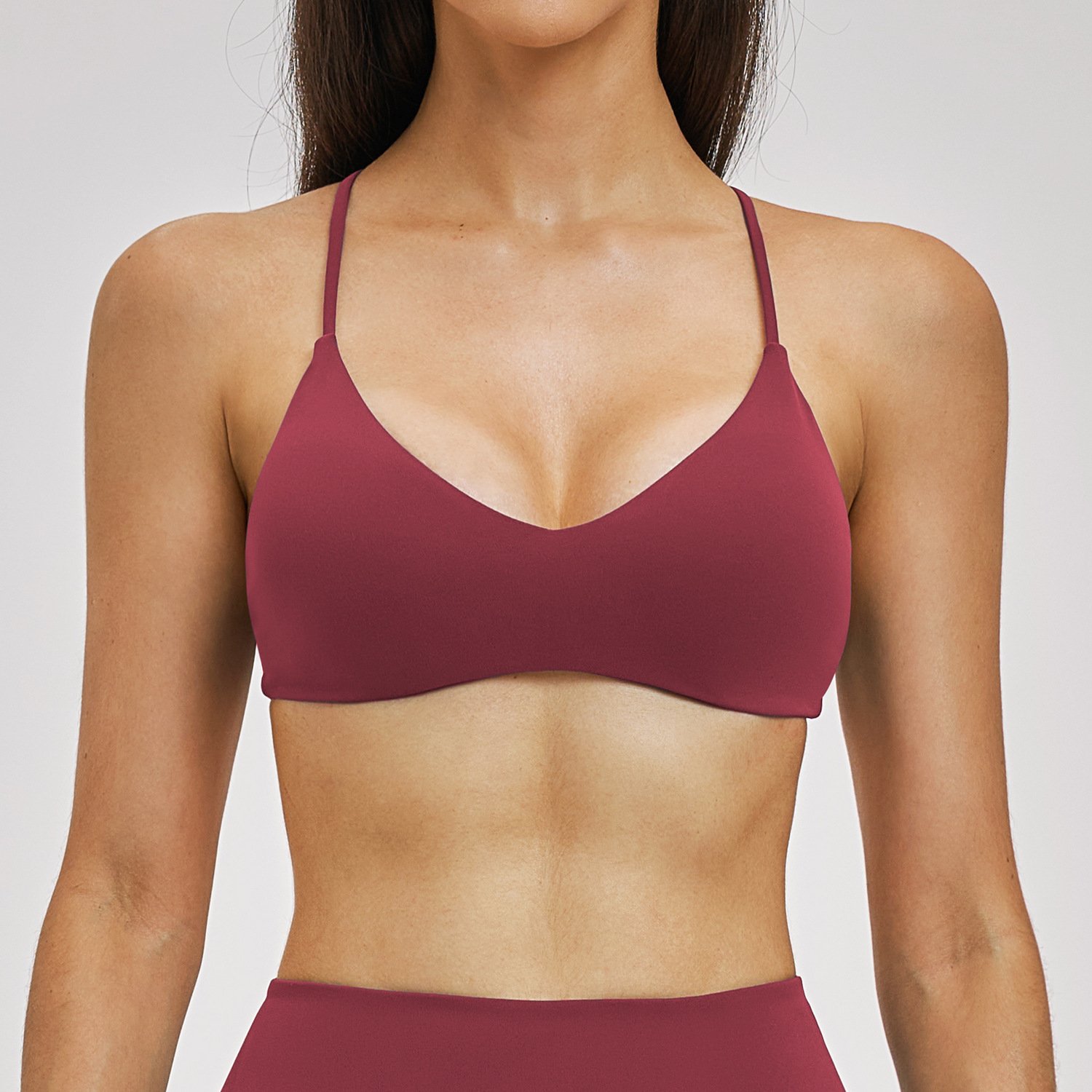 Athletic Wear Custom Activewear Strappy Bra Sports Bras
