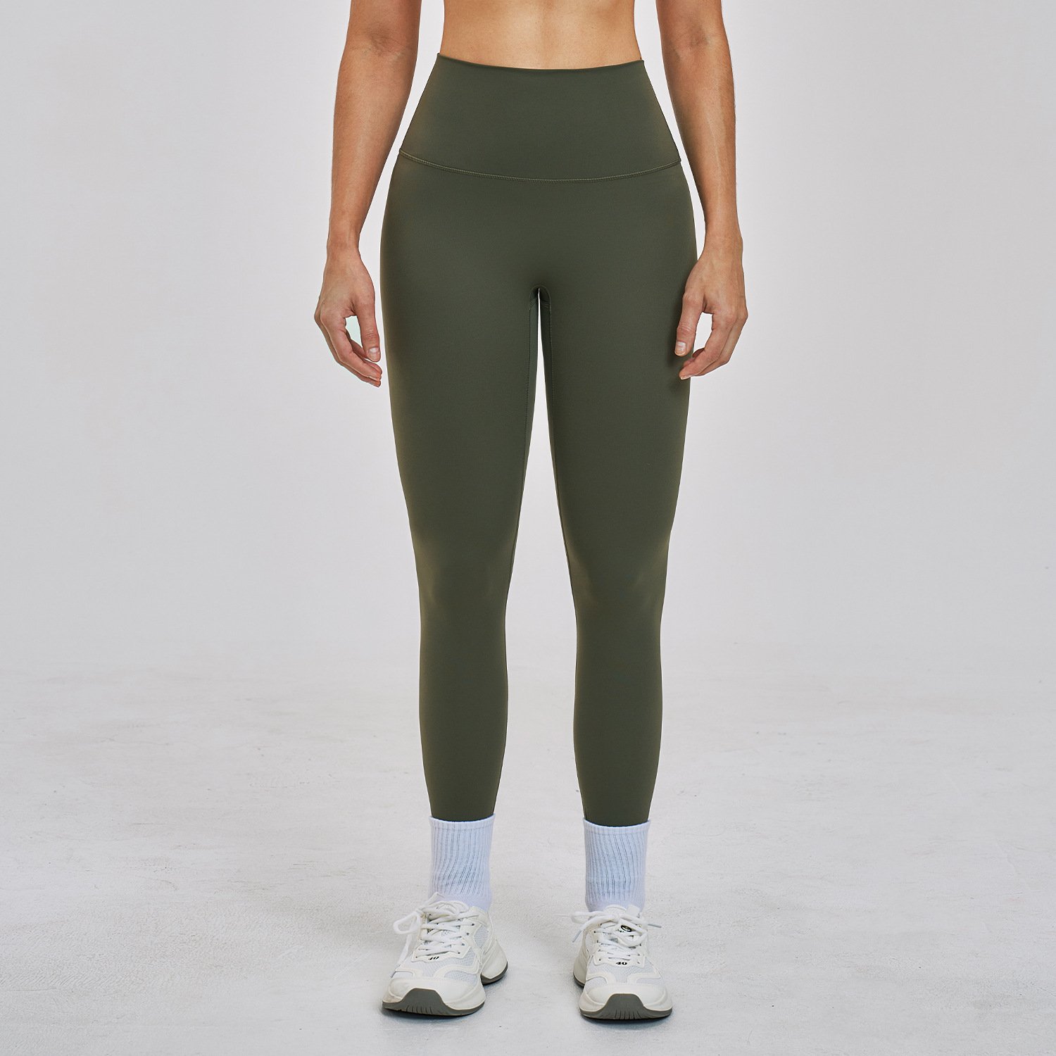 Private Label Fitness Apparel Custom Fitness Brand Suppliers Wholesale High Waistband Leggings