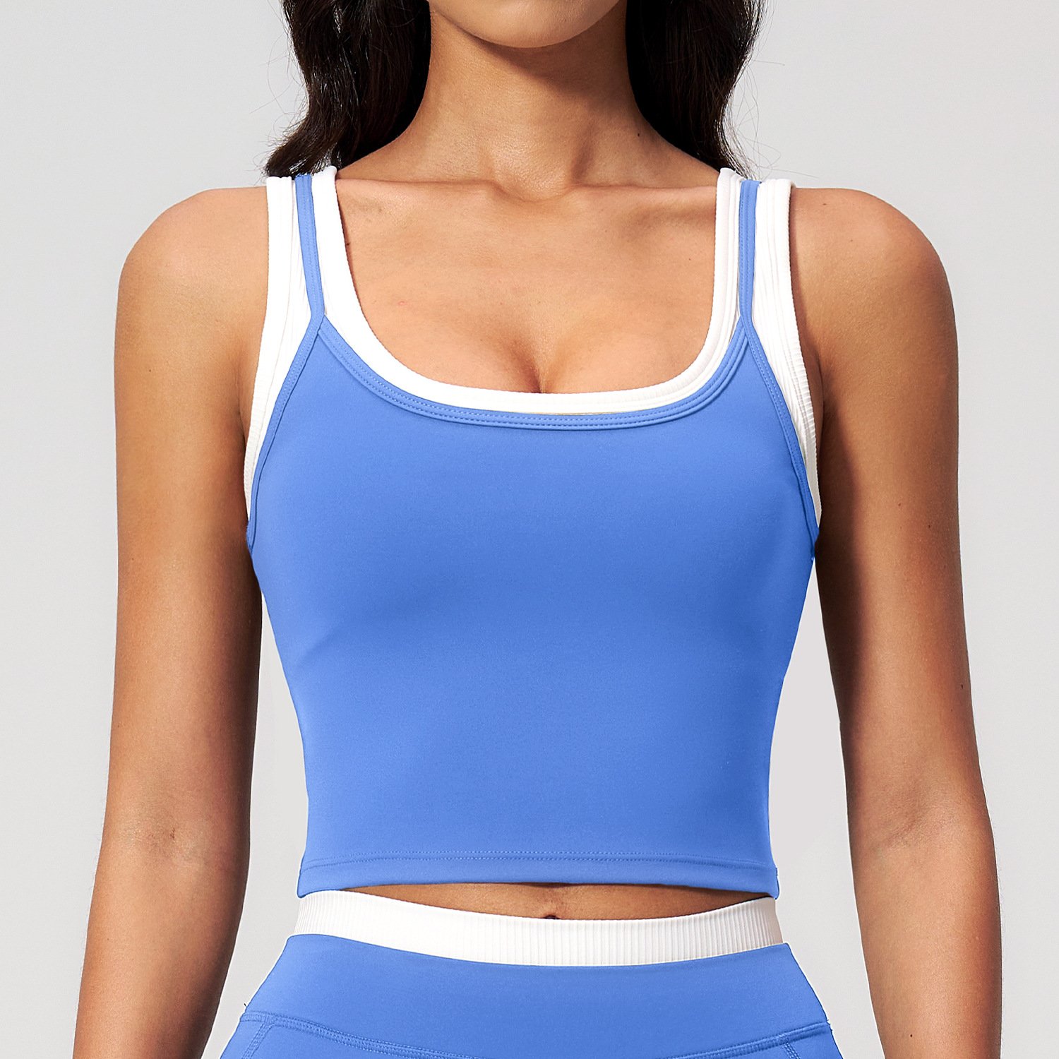 Yoga Studio Clothing Private Label Shark Athletic Apparel Slim Fit Tank Top