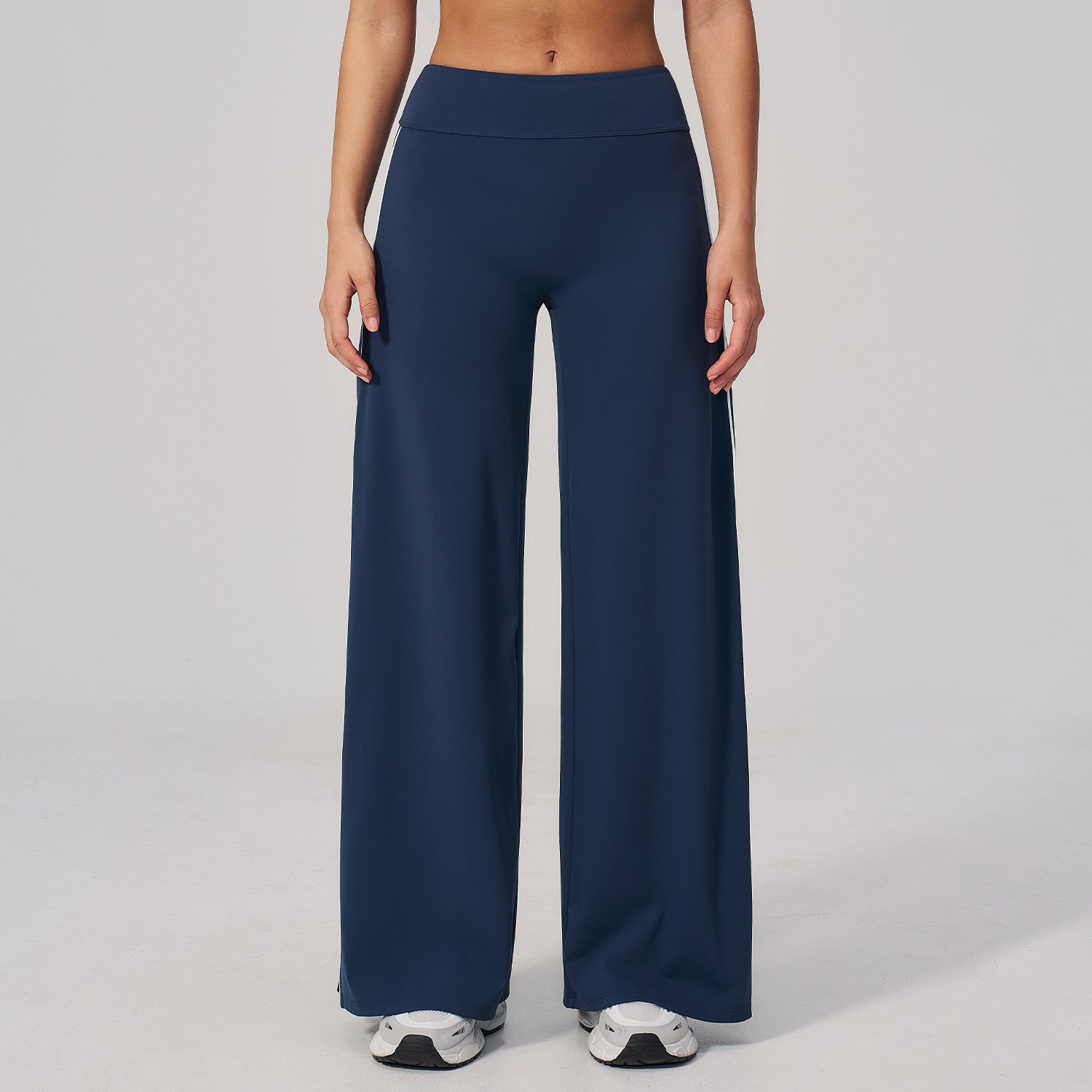 Yoga Clothing Manufacturer Custom Fitness Apparel Supplier China Wide Leg Elastic Waist Loose Sweatp...
