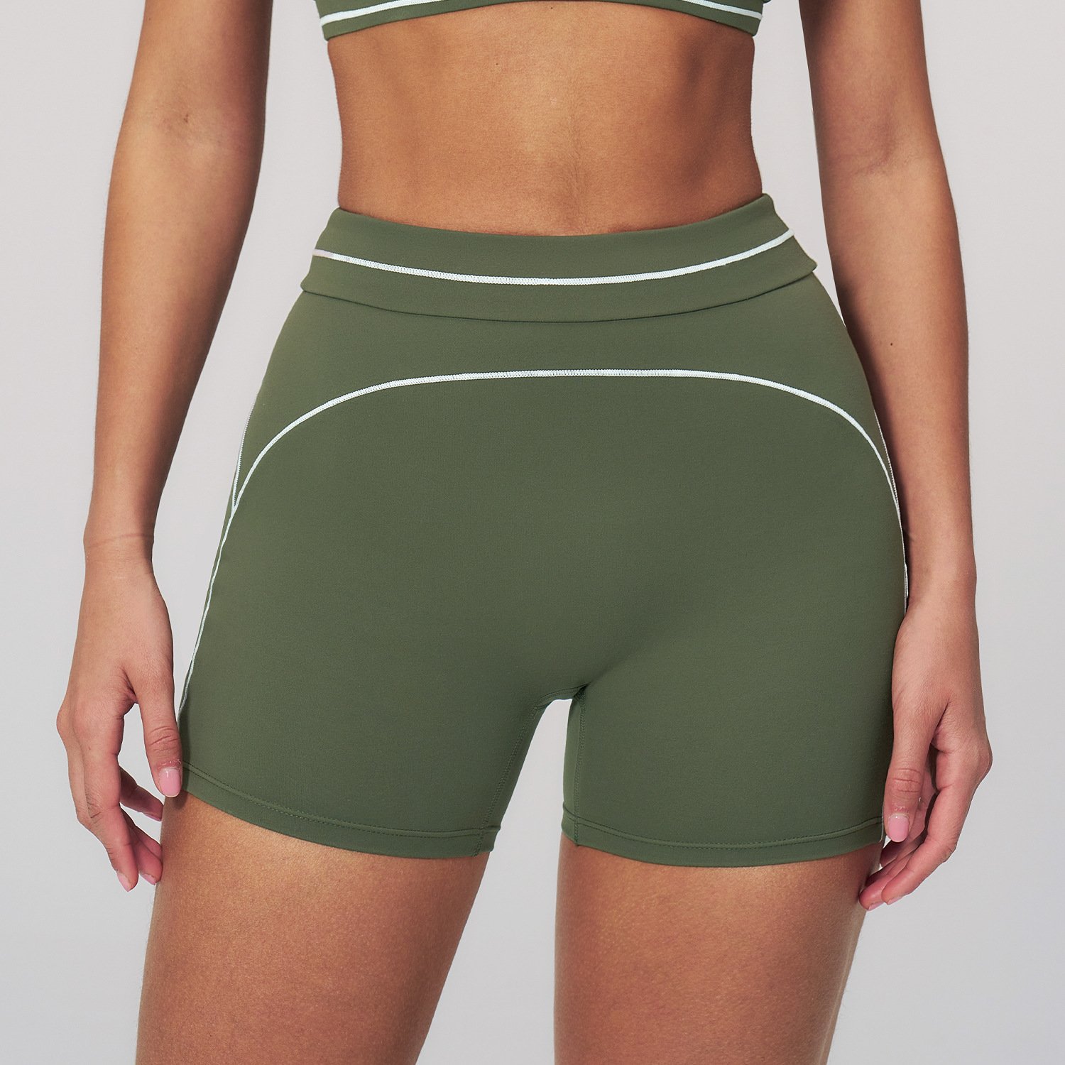 Clothing Brand Private Label Seamless Athletic Wear High Waist Biker Yoga Shorts