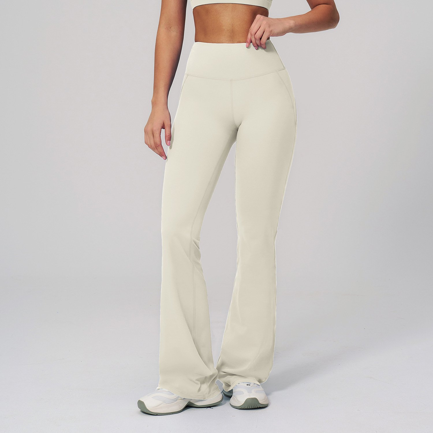Fitness Apparel Custom Yoga Wear Manufacturer Tight Fitting Wide Leg Flare Pants