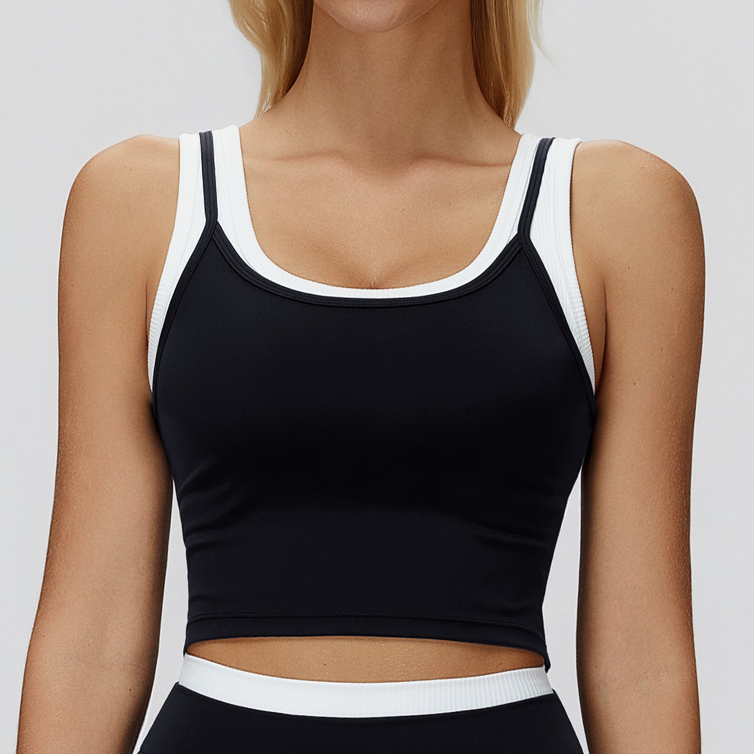 Yoga Studio Clothing Private Label Shark Athletic Apparel Slim Fit Tank Top