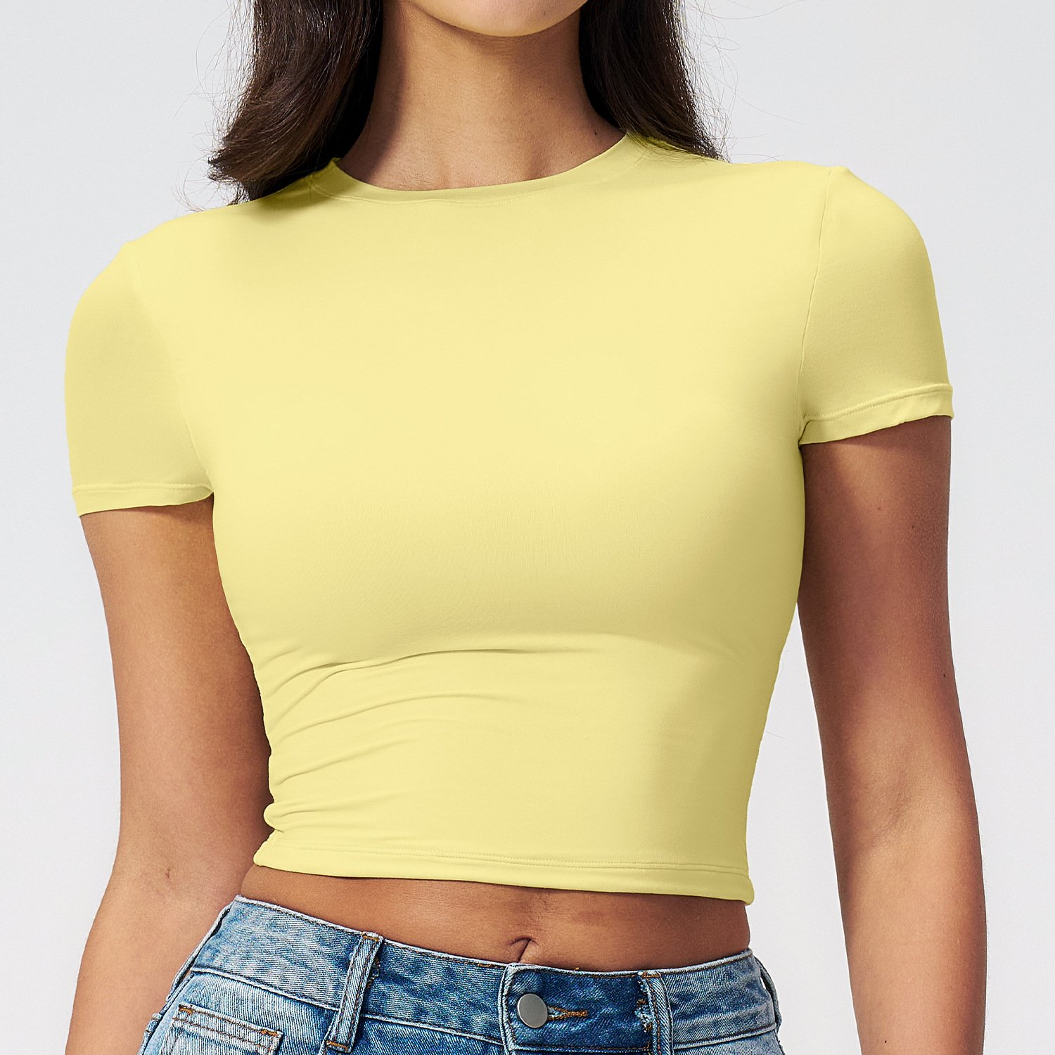 Custom Personalised Gym Clothing Manufacturer Crop Top