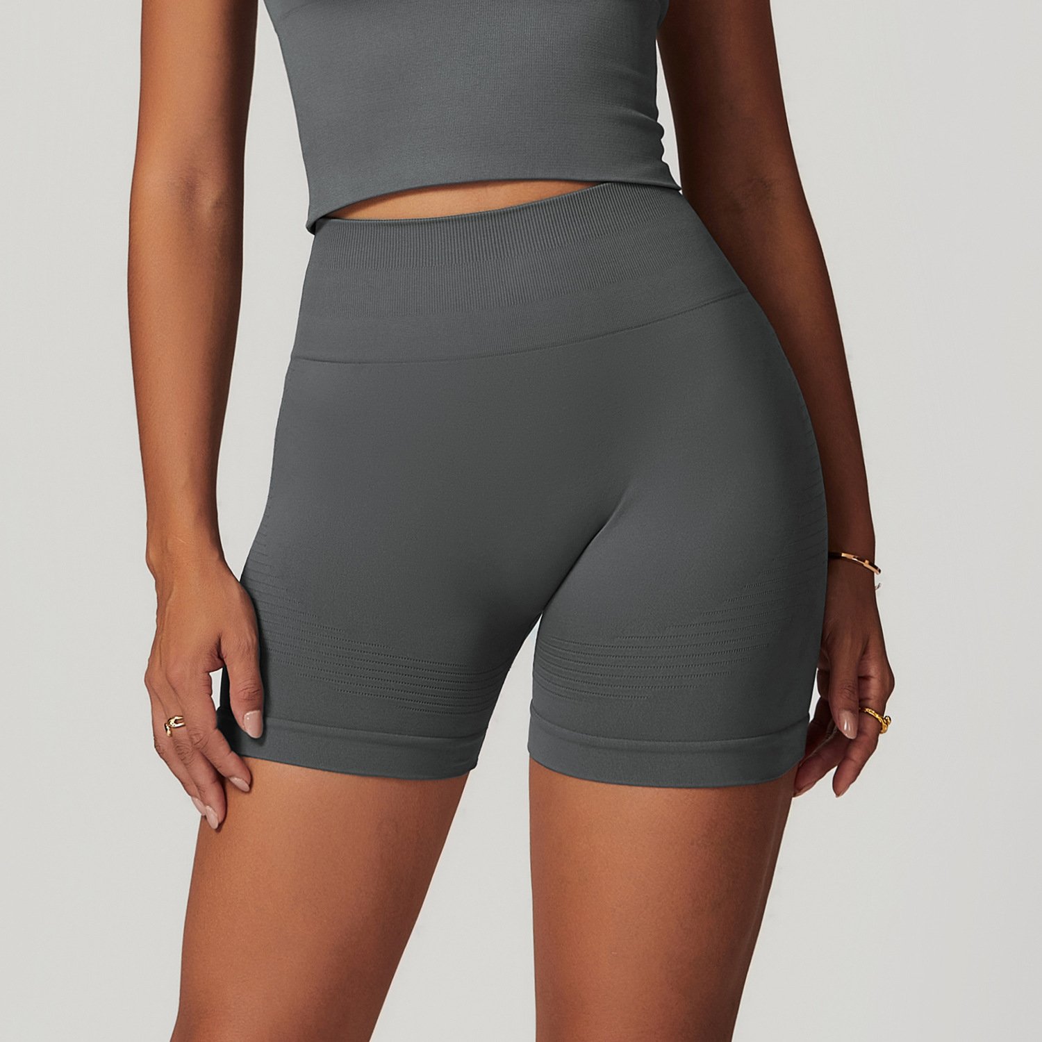 Premium Yoga Wear Custom Activewear Shark Workout Apparel Seamless Shorts