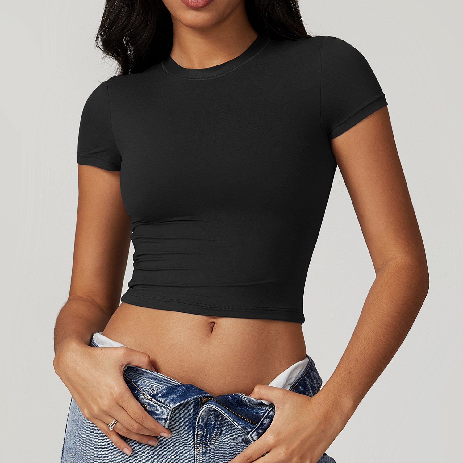Custom Personalised Gym Clothing Manufacturer Crop Top
