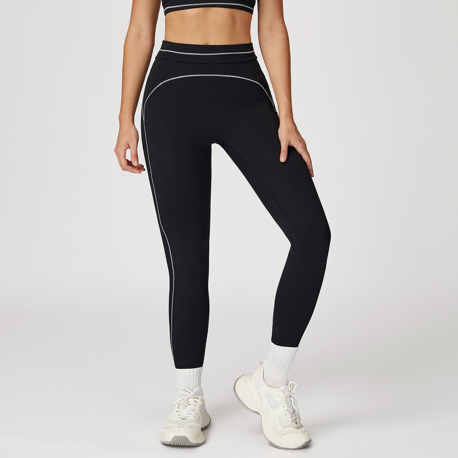 Clothes Supplier Personalised Fitness Clothing Manufacturers Color Block Leggings