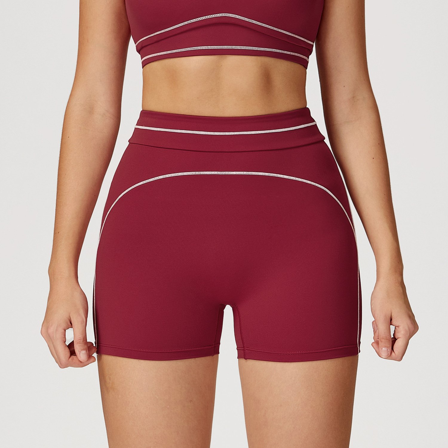 Clothing Brand Private Label Seamless Athletic Wear High Waist Biker Yoga Shorts