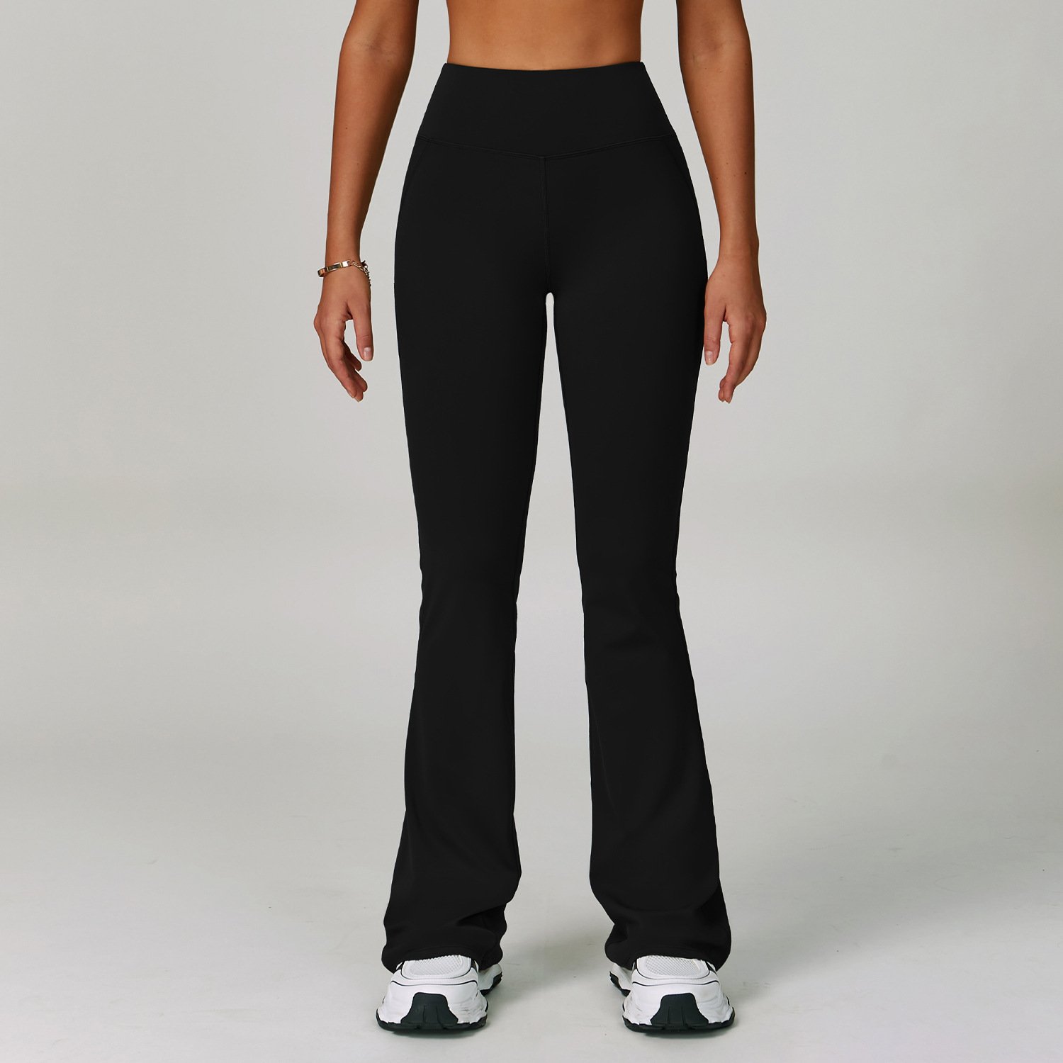 Fitness Apparel Custom Yoga Wear Manufacturer Tight Fitting Wide Leg Flare Pants