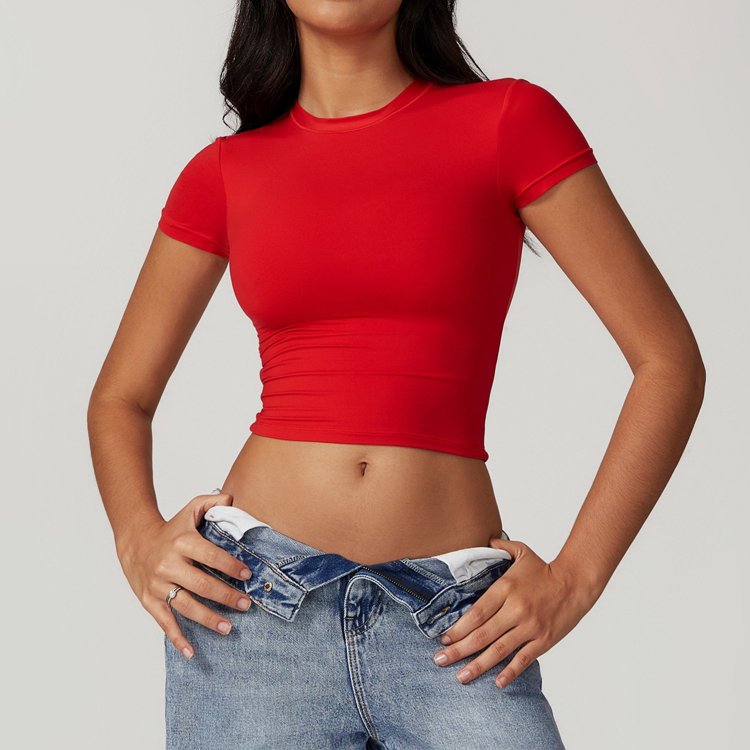 Custom Personalised Gym Clothing Manufacturer Crop Top
