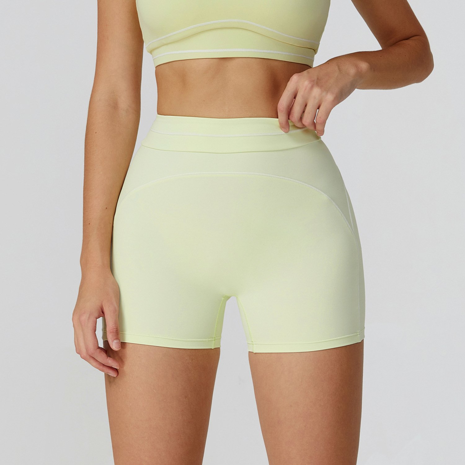 Clothing Brand Private Label Seamless Athletic Wear High Waist Biker Yoga Shorts