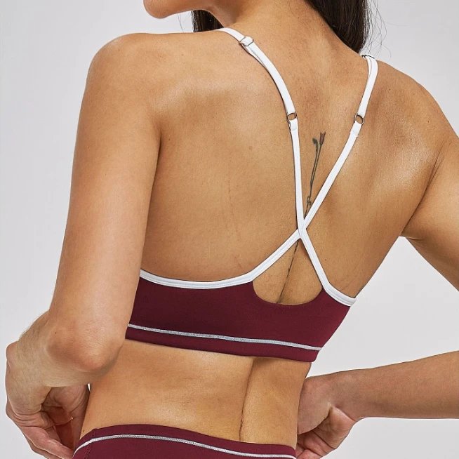 Yoga Wear for Small Brands Custom Fitness Brand Quick Dry Bra Regular Bra