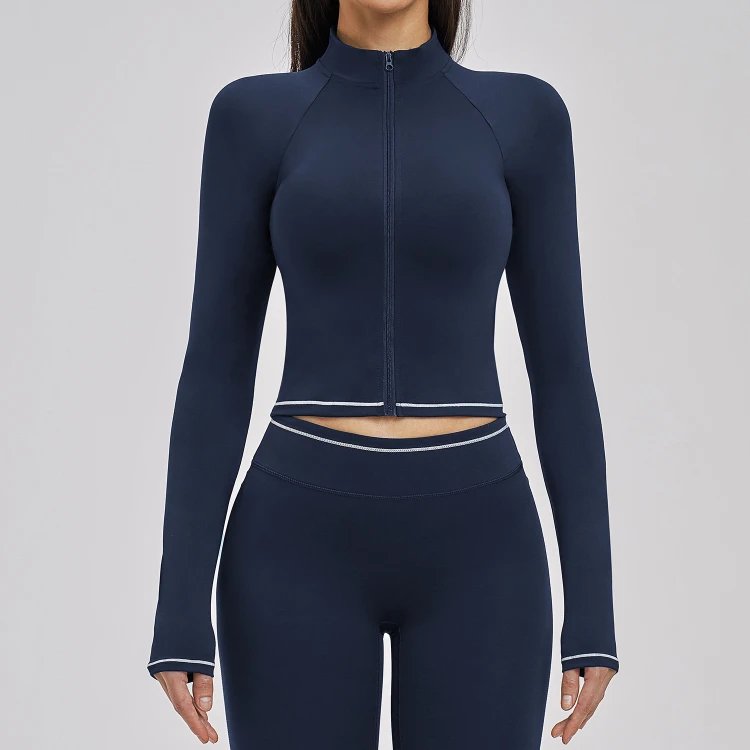 Yoga Wear for Startup Brands Custom Logo Yoga Wear Fitness Clothing Lightweight Jacket