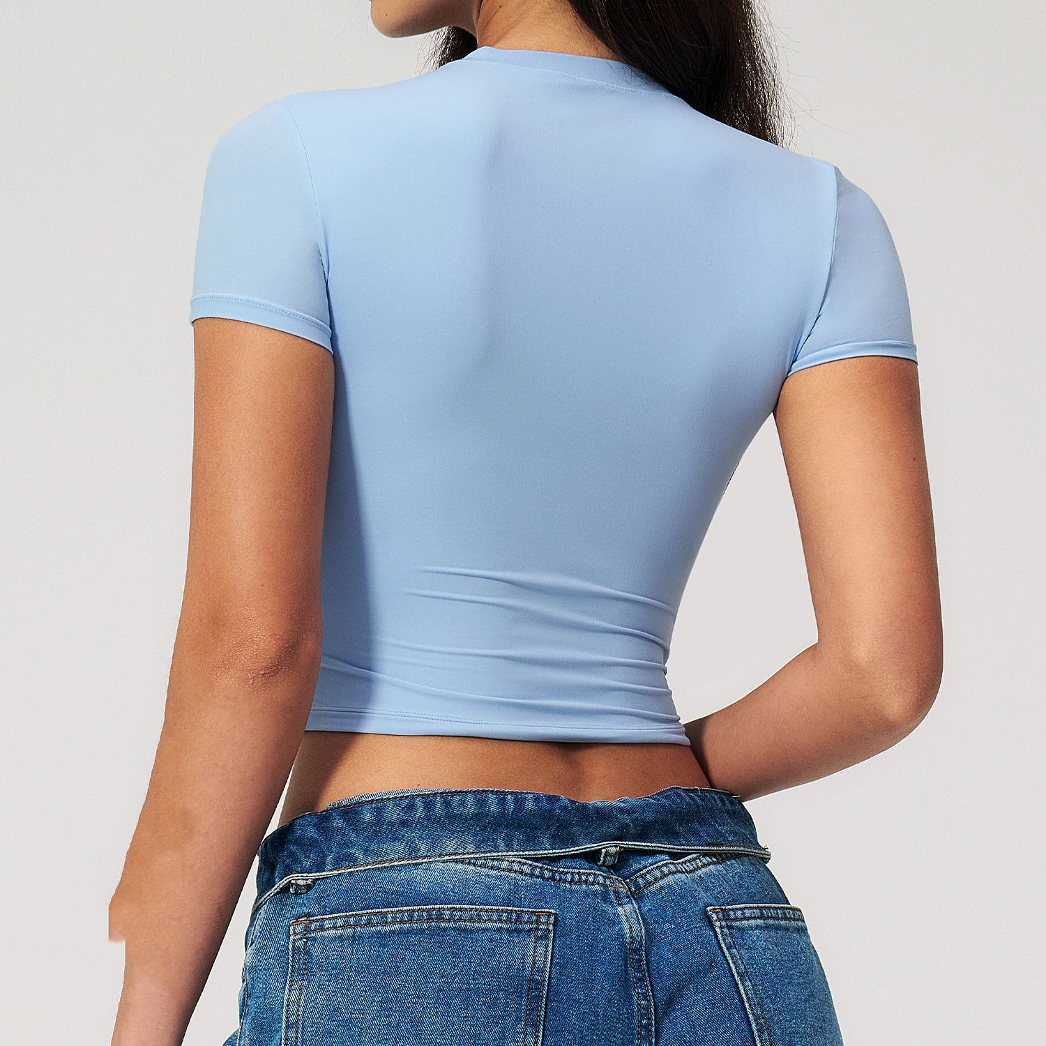 Custom Personalised Gym Clothing Manufacturer Crop Top