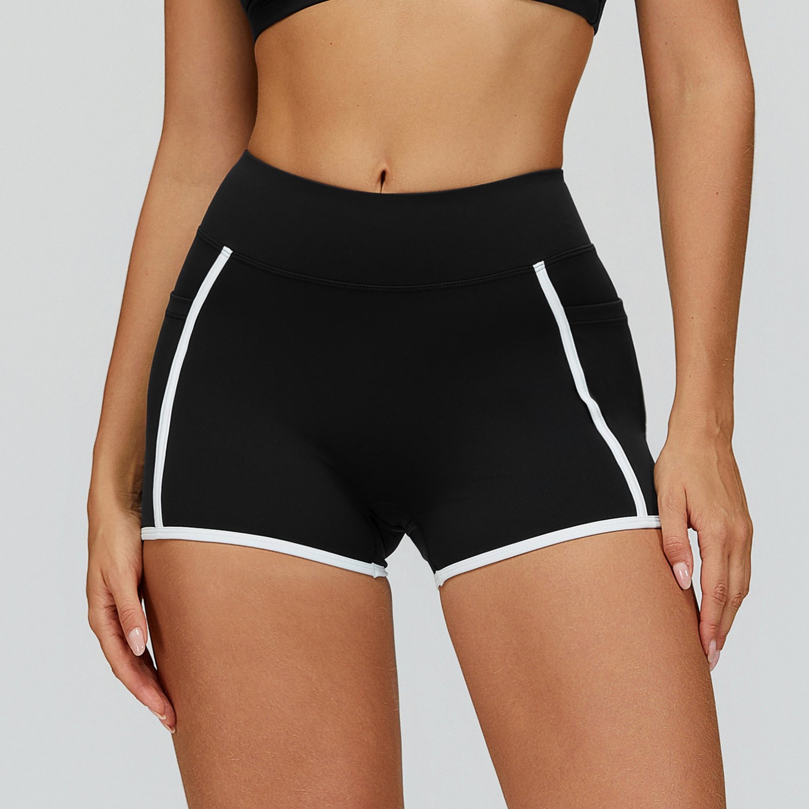Fabrics For Yoga Custom Yoga Wear Apparel Manufacturers Running Biker Shorts