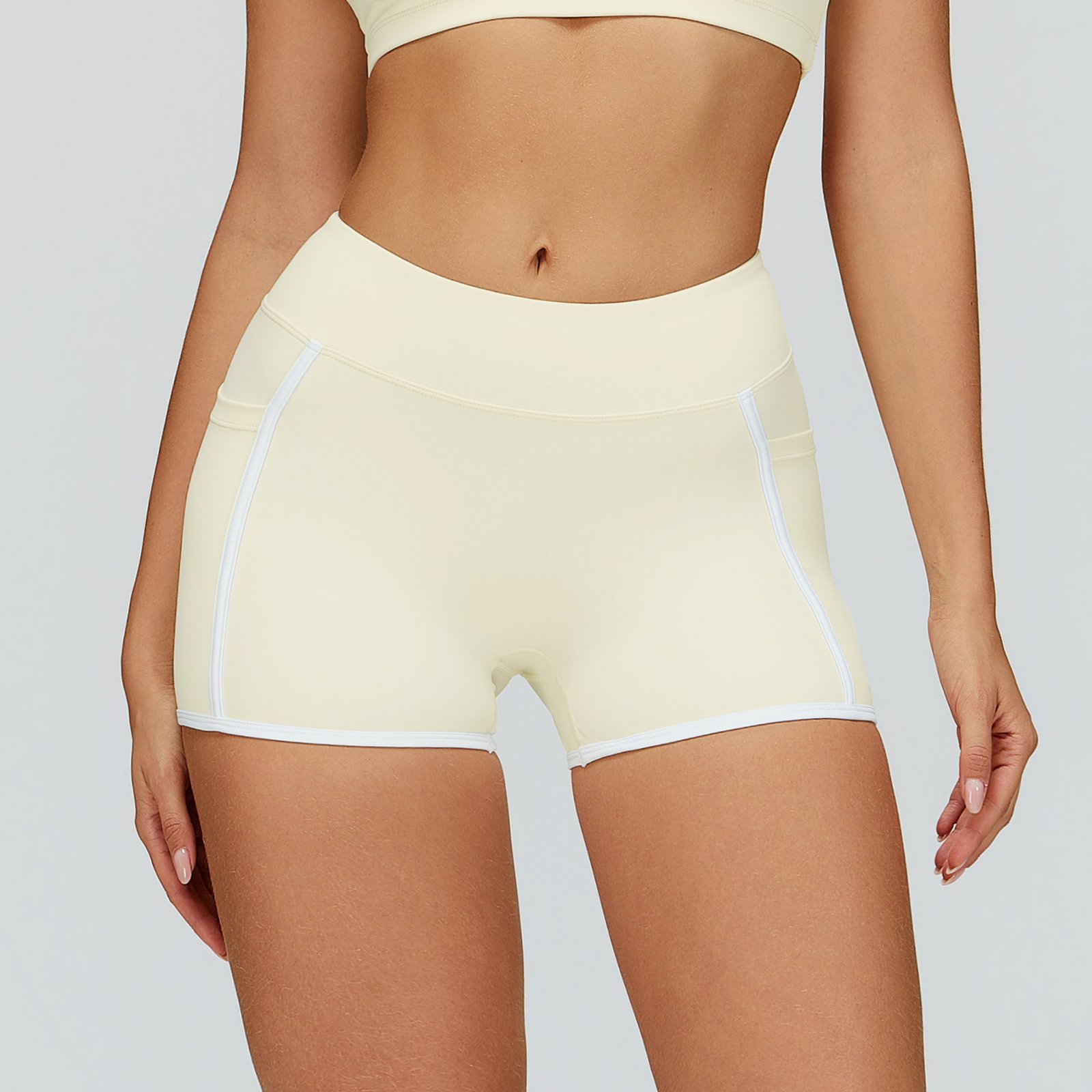 Fabrics For Yoga Custom Yoga Wear Apparel Manufacturers Running Biker Shorts