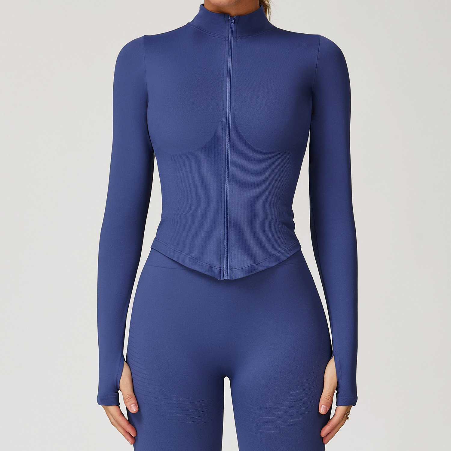 Boutique Activewear Personalised Fitness Clothing Seamless Athletic Wear Zip Up Jacket