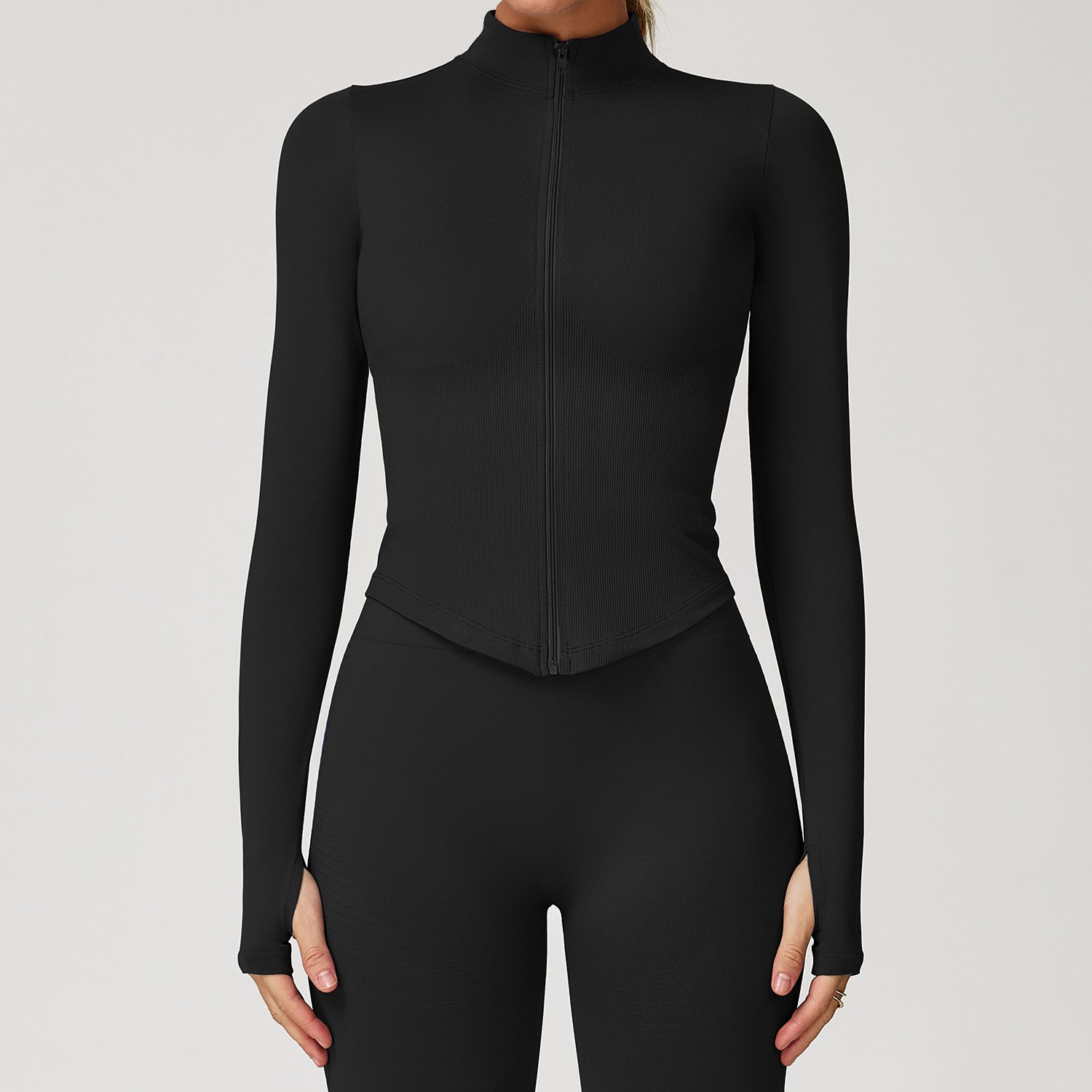 Boutique Activewear Personalised Fitness Clothing Seamless Athletic Wear Zip Up Jacket
