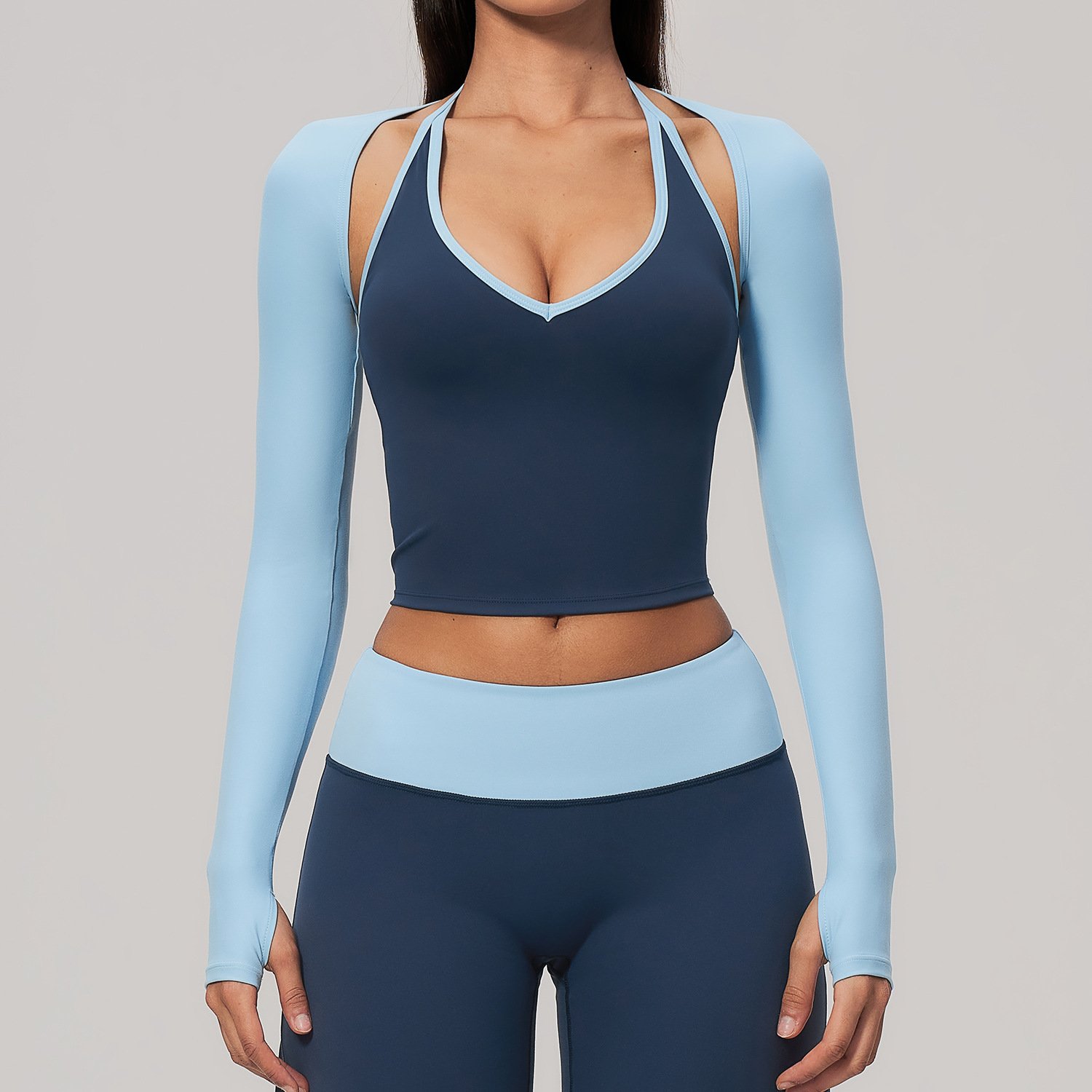 Chinese Sportswear Brands Private Label activewear supplier China Long-Sleeve Yoga Vest