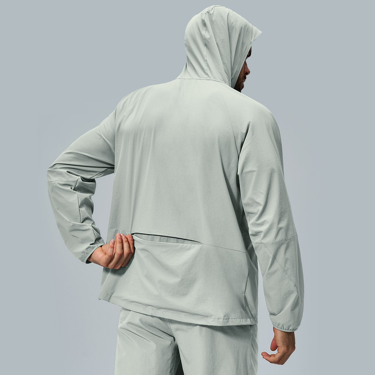 Eco-Friendly Recycled Skin-Friendly Quick-Drying Water-Repellent Men’s Outdoor Sports Zip-Up H...