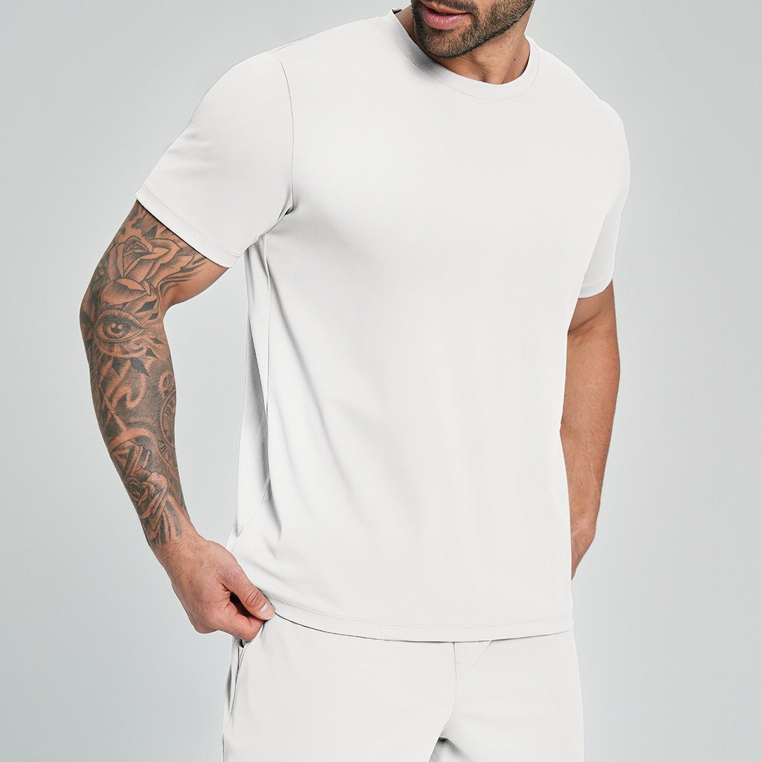 Men’s Drop Shoulder Activewear T-Shirt – Casual Gym & Training Top by Activewear Suppli...