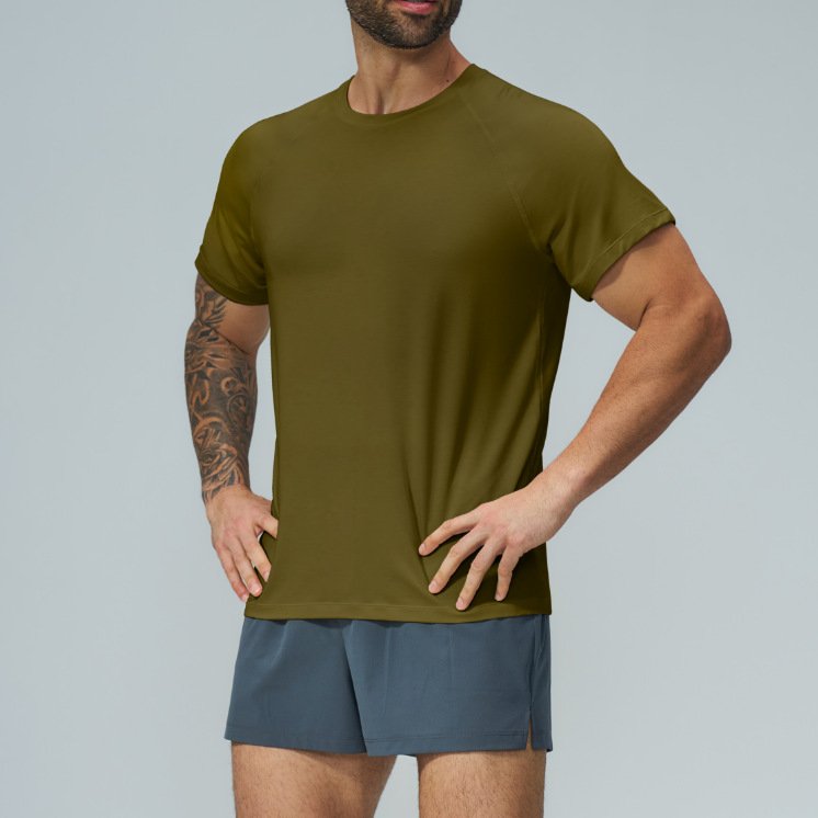Men’s Soft Lyocell Activewear T-Shirt – Hiking, Travel & Fitness Top by Sportswear Manu...