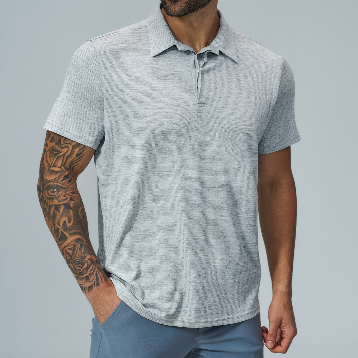 Men’s Performance Sports Polo Shirt – Quick Dry Golf & Fitness Top for Activewear Buyer...