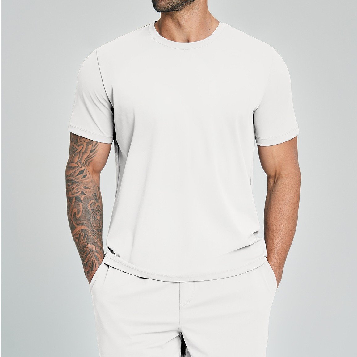 Men’s Drop Shoulder Activewear T-Shirt – Casual Gym & Training Top by Activewear Suppli...