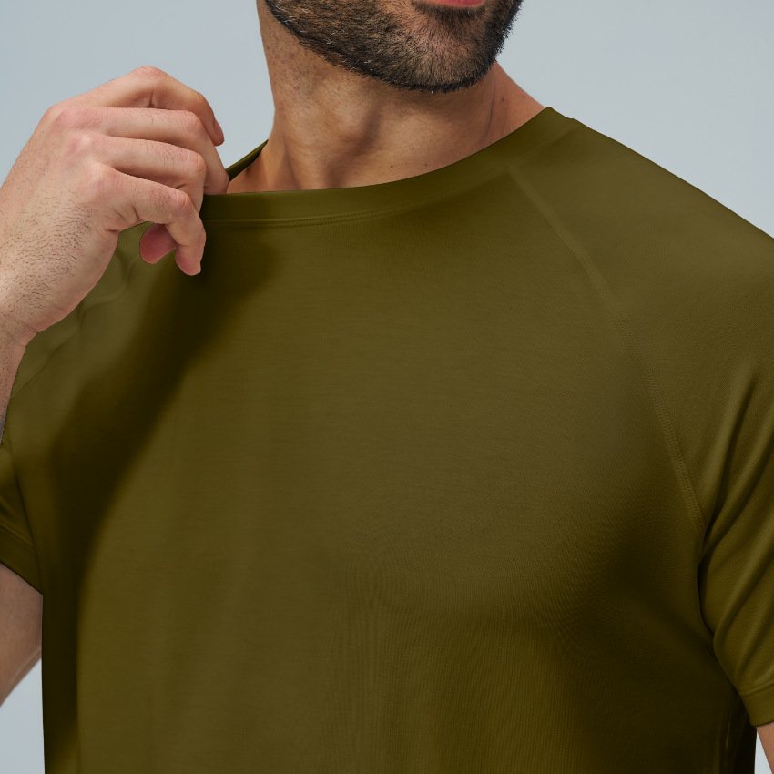 Men’s Soft Lyocell Activewear T-Shirt – Hiking, Travel & Fitness Top by Sportswear Manu...