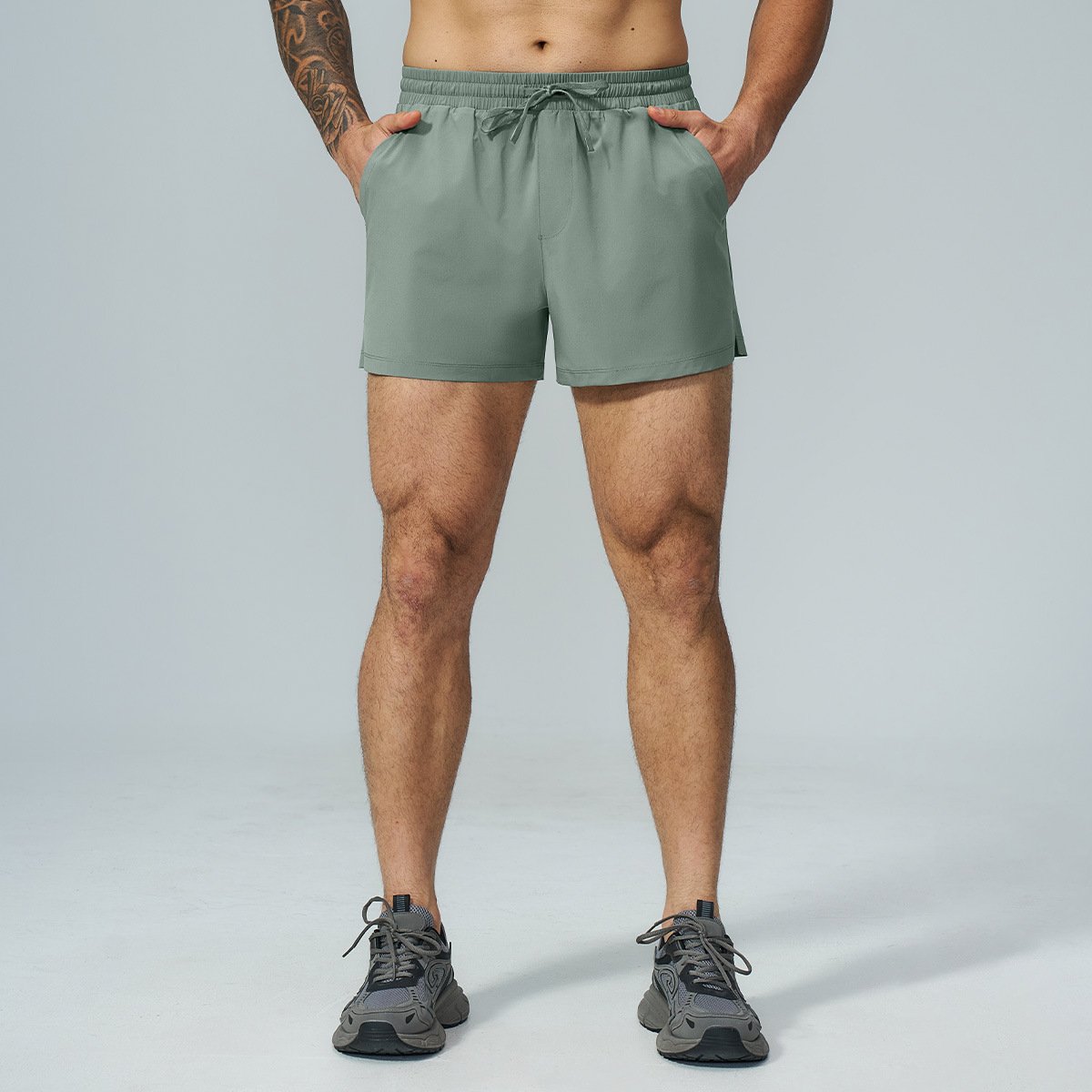 Men’s Double Layer Sports Shorts – Gym Wear Manufacturer Style for Running & Fitness