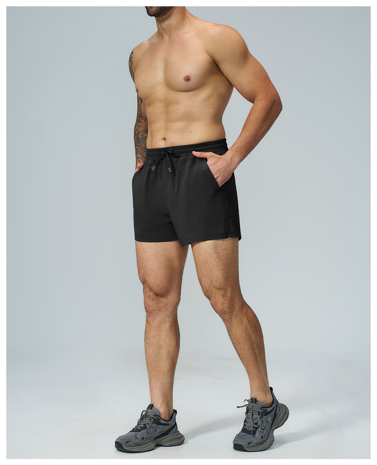 Men’s Double Layer Sports Shorts – Gym Wear Manufacturer Style for Running & Fitness