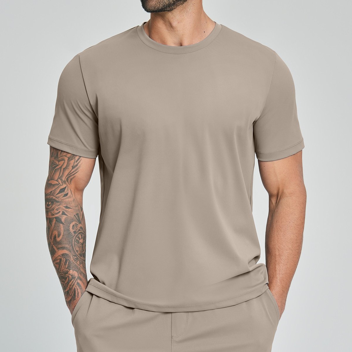Men’s Drop Shoulder Activewear T-Shirt – Casual Gym & Training Top by Activewear Suppli...
