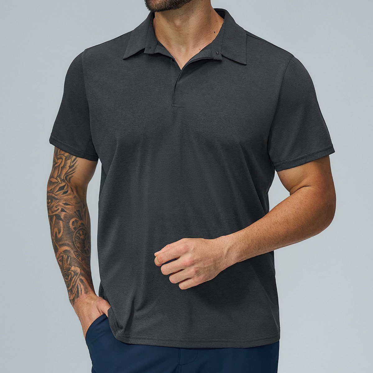 Men’s Performance Sports Polo Shirt – Quick Dry Golf & Fitness Top for Activewear Buyer...
