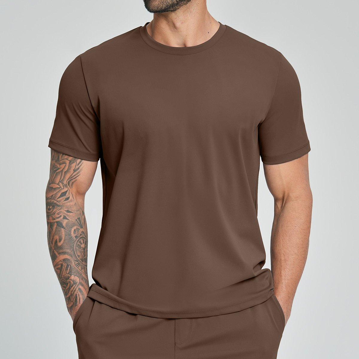 Men’s Drop Shoulder Activewear T-Shirt – Casual Gym & Training Top by Activewear Suppli...