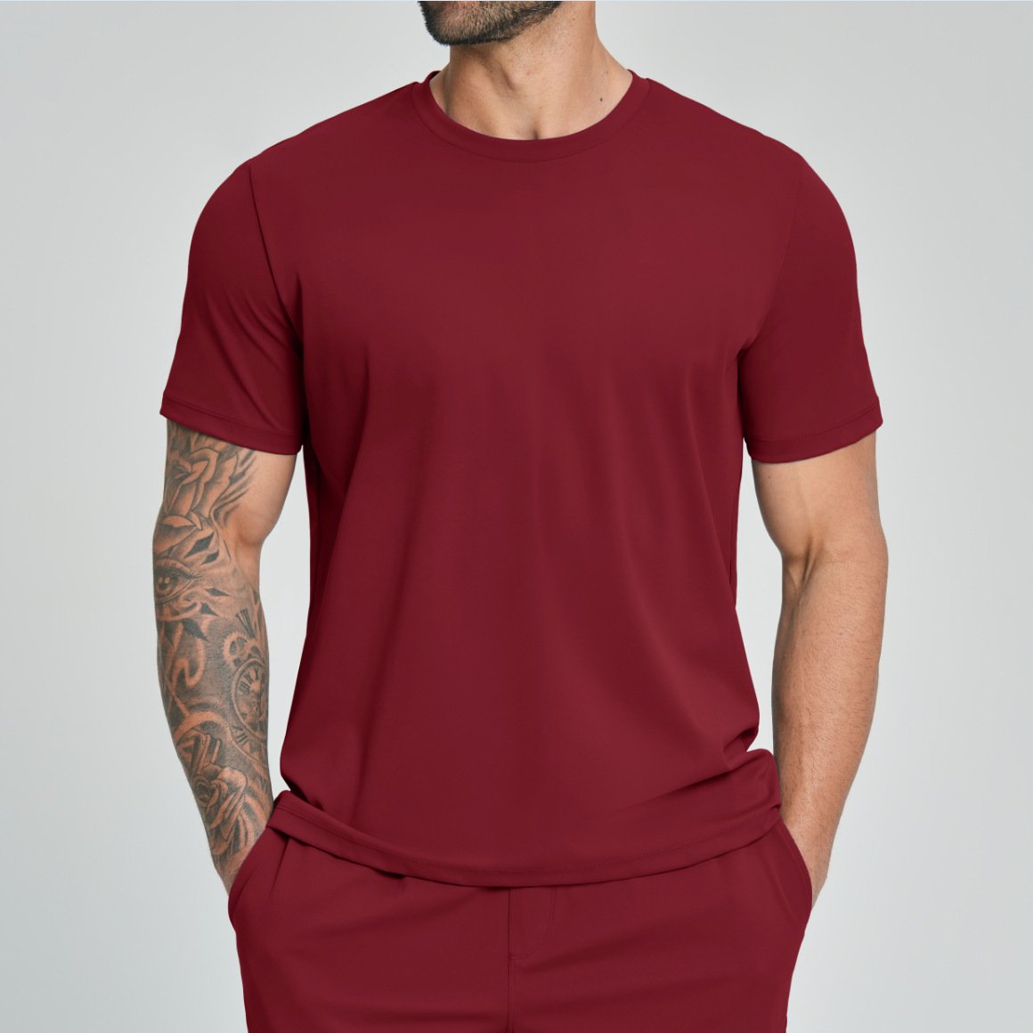Men’s Drop Shoulder Activewear T-Shirt – Casual Gym & Training Top by Activewear Suppli...