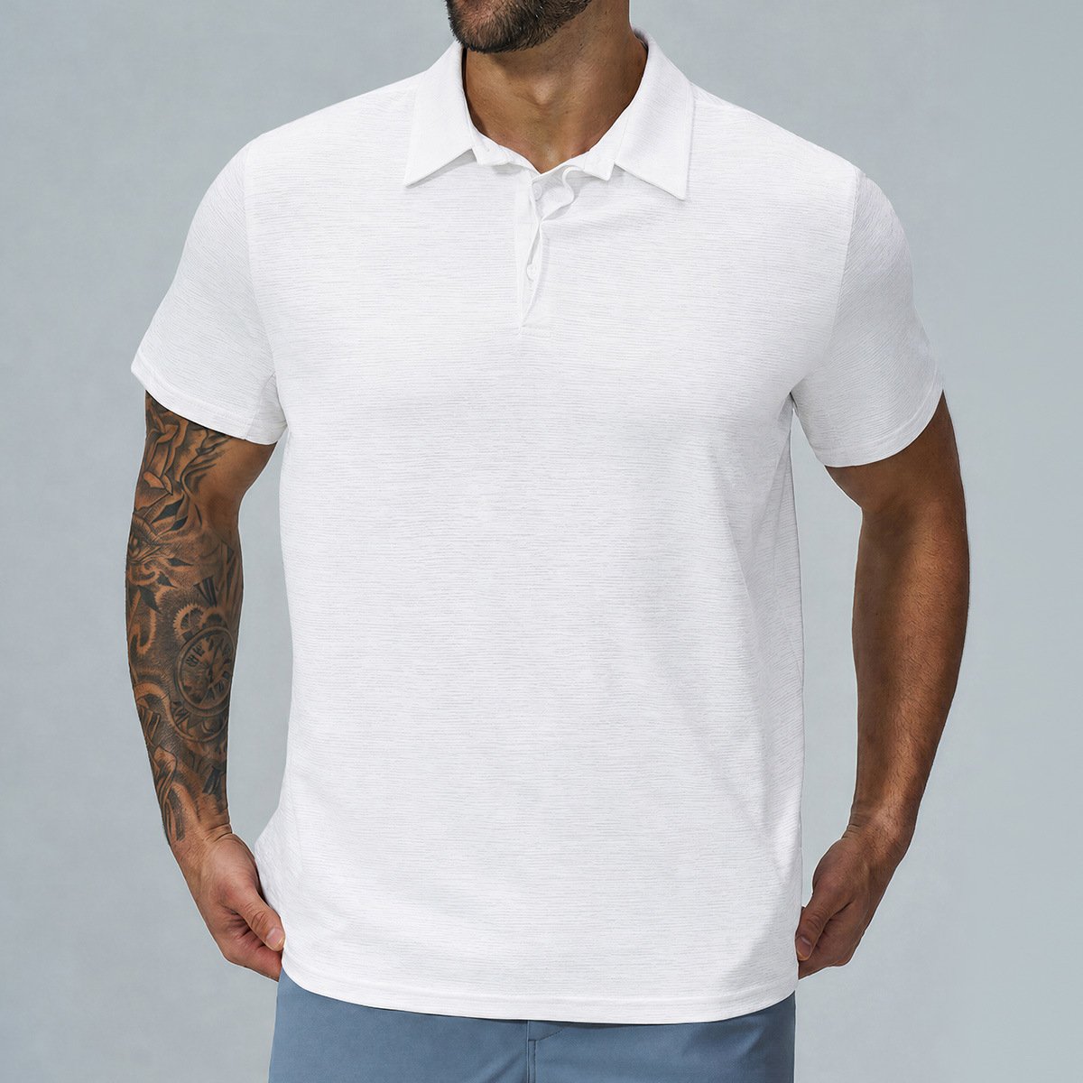 Men’s Performance Sports Polo Shirt – Quick Dry Golf & Fitness Top for Activewear Buyer...