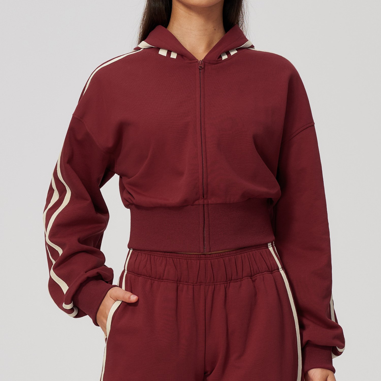 Yoga Wear For Small Brands Custom Fitness Brand Sportswear Clothes Athletic Jacket