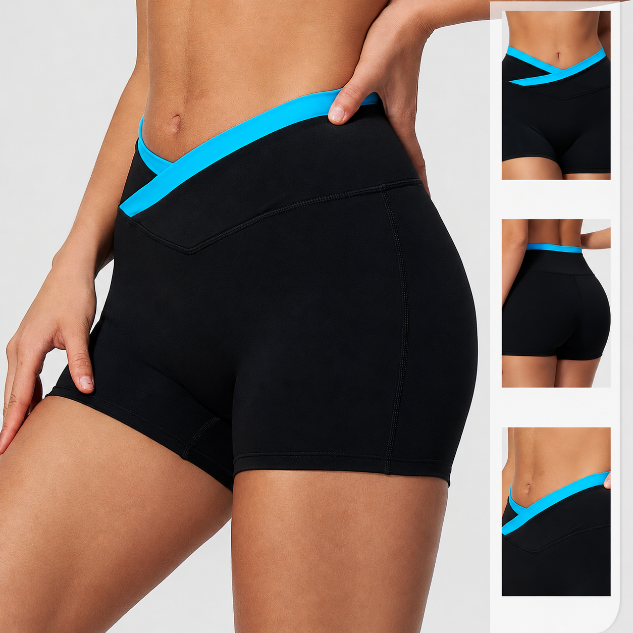 Fabric For Yoga Sportswear Spain Manufacturer Tummy Control Shorts