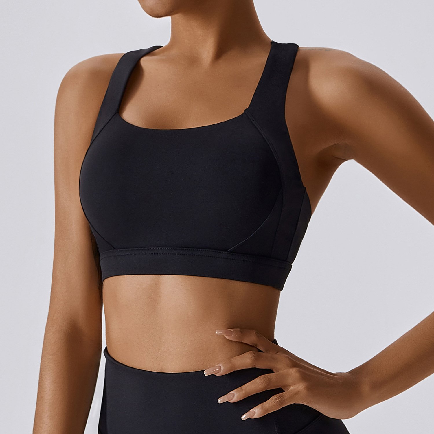 Yoga Wear For Startup Brands Custom Logo Yoga Wear Fitness Apparel Manufacturers Racerback Sports Br...
