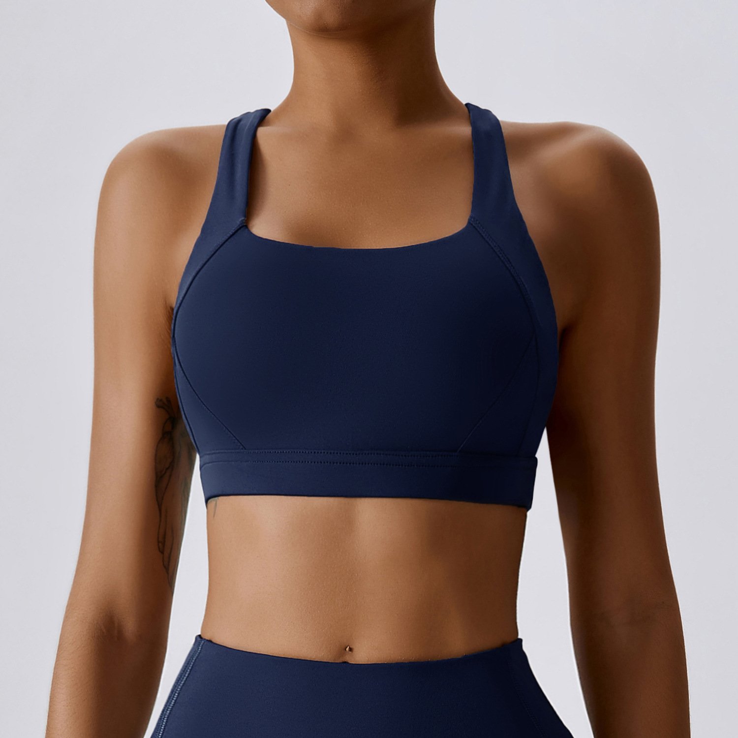 Yoga Wear For Startup Brands Custom Logo Yoga Wear Fitness Apparel Manufacturers Racerback Sports Br...