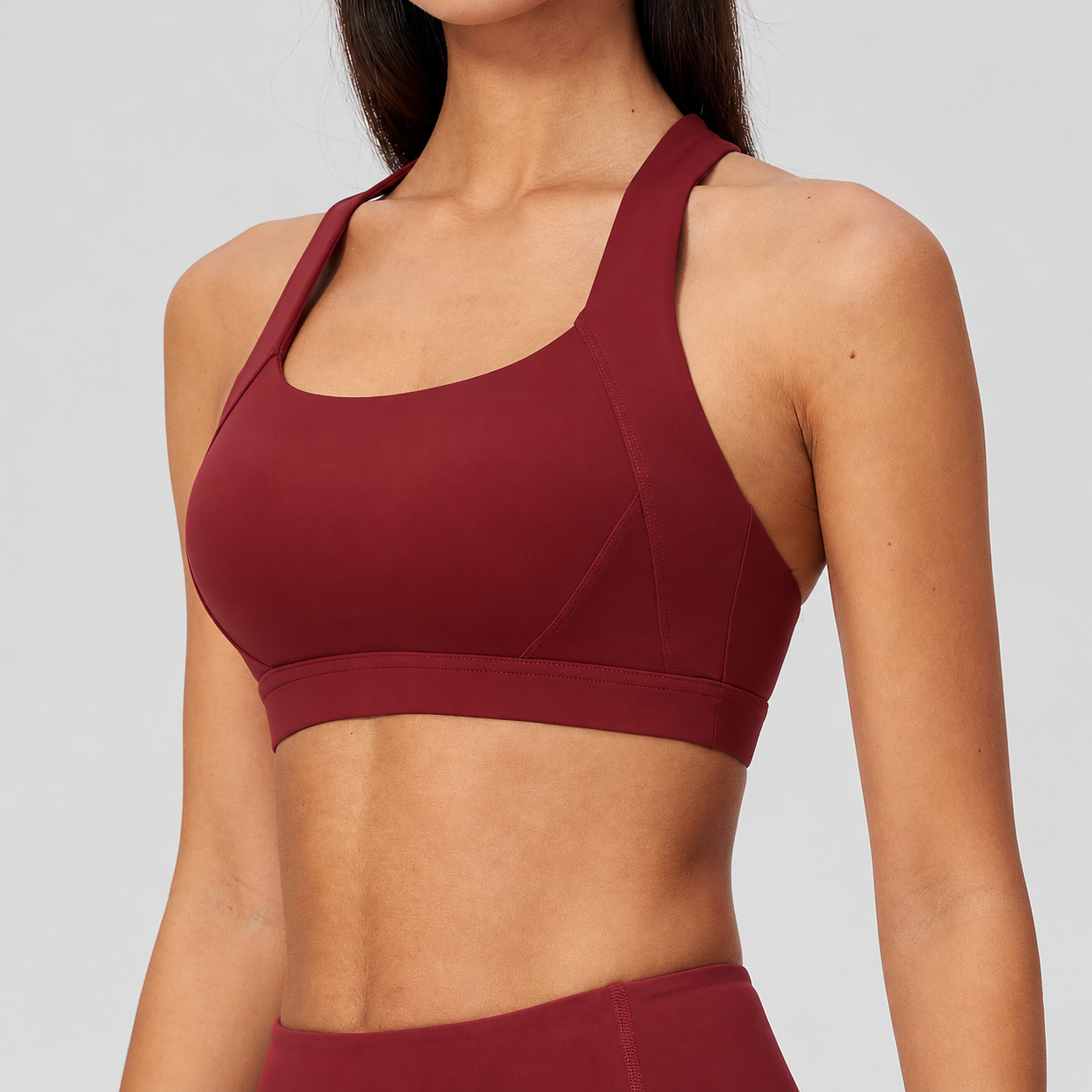 Yoga Wear For Startup Brands Custom Logo Yoga Wear Fitness Apparel Manufacturers Racerback Sports Br...
