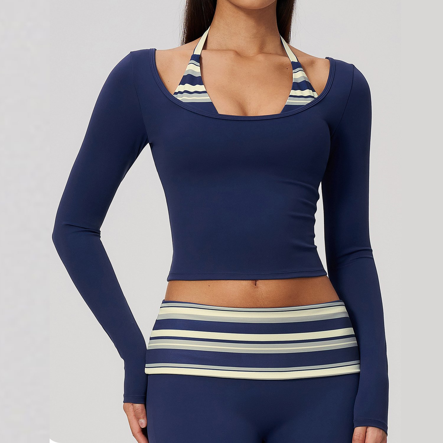 Premium Yoga Wear Ladies Gym Wear Manufacturer Wholesale Sportswear Apparel Moisture Wicking T-Shirt